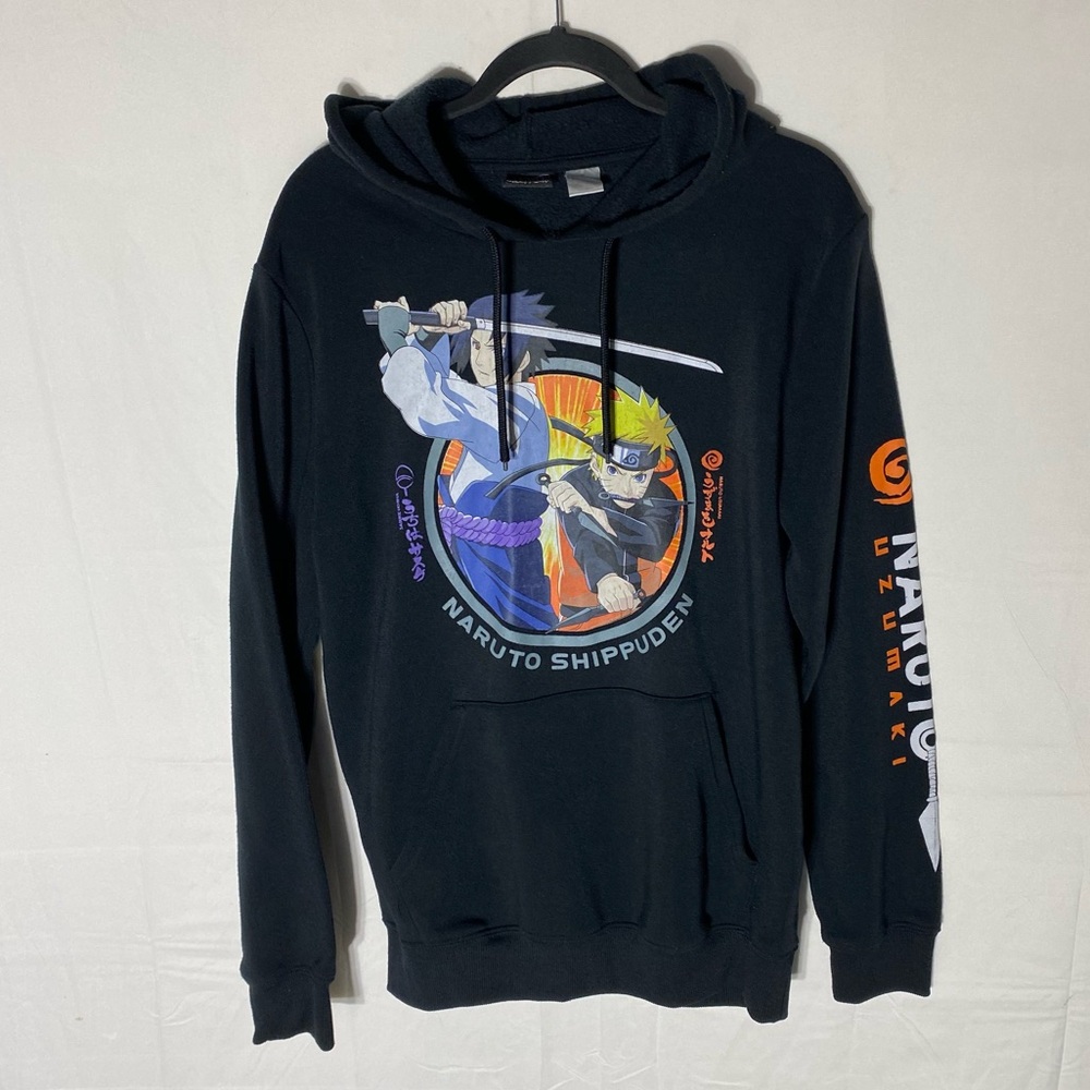 Naruto Shippuden Black Ninja Anime Pullover Hoodie S